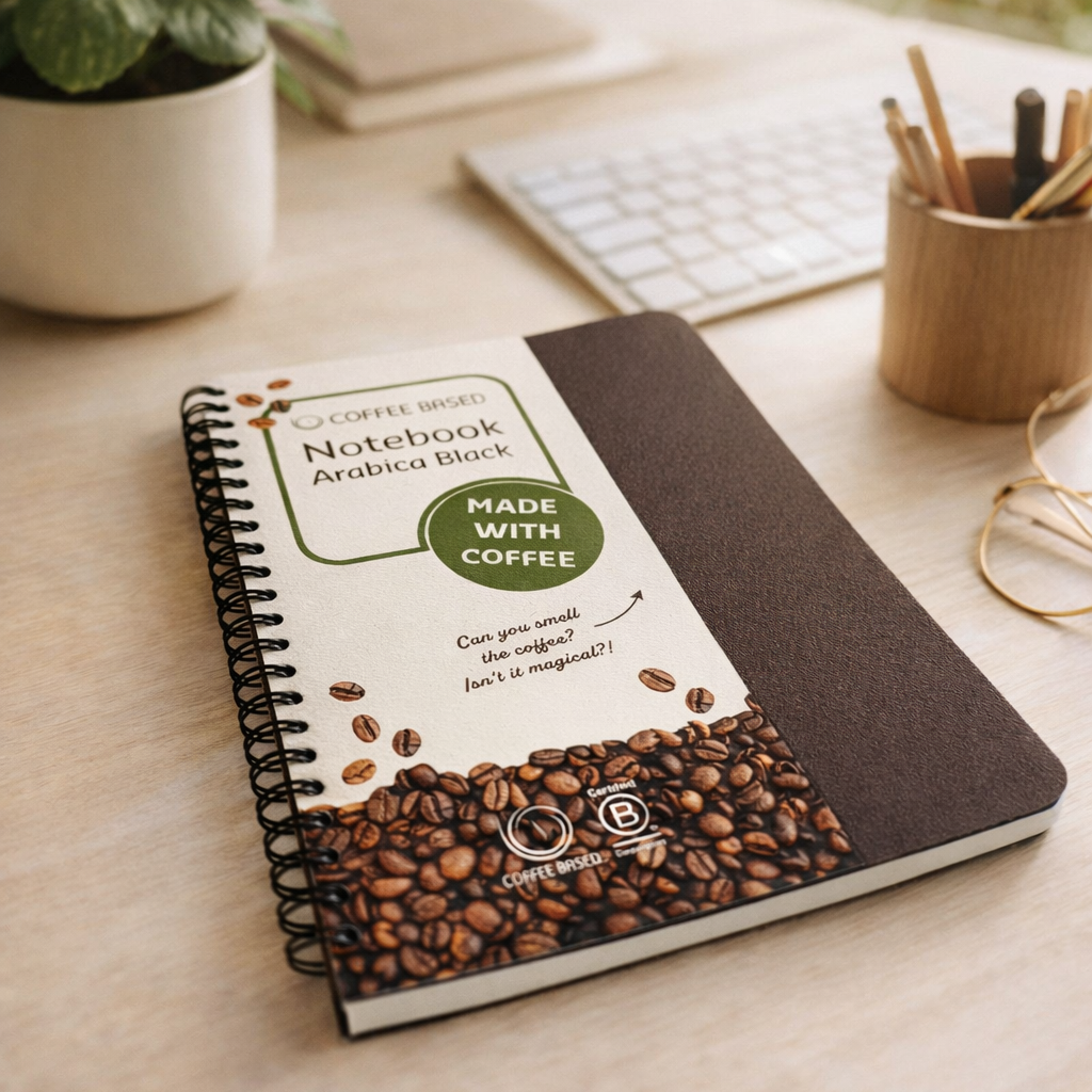 Notitieboek Arabica Black Ringband Softcover - Afbeelding 2