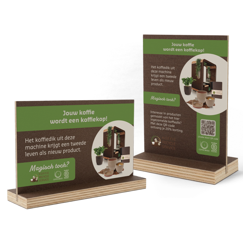 Koffie Recycle Service infobordje